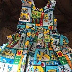 Girls Pete the cat dress.